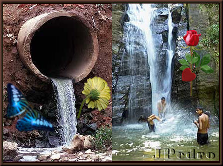 Imagem, cascata na nascente do rio dos Sinos